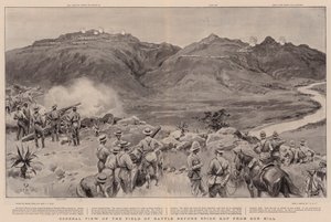 Generell utsikt over kampfeltet før Spion Kop fra Gun Hill